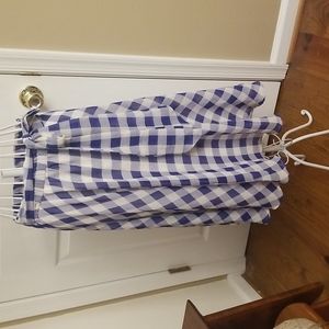 Adorable blue and white plaid skirt. Size small